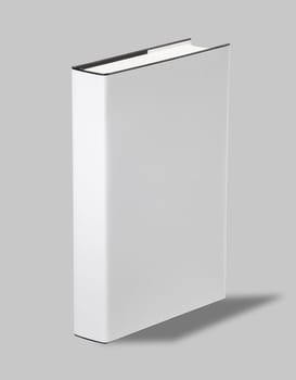 Blank book white cover w clipping path