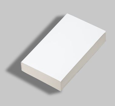 Blank paperback book white cover w clipping path