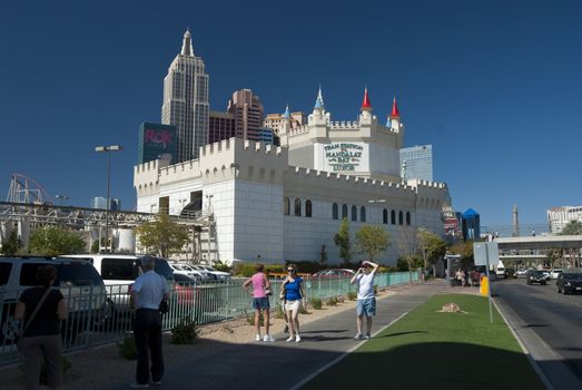 LAS VEGAS - SEPTEMBER 25: New York-New York resort on September 25, 2010. New York-New York are luxury hotels encroach almost 2,5 mil square feet and located on famous Las Vegas strip