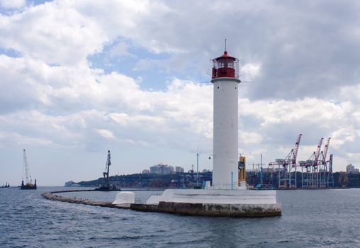 Odessa lighthouse, the view from boat