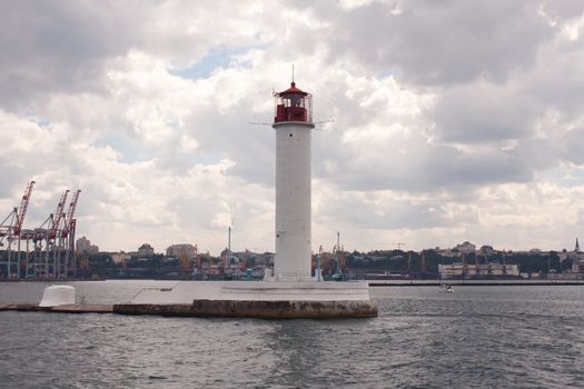 Odessa lighthouse, the view from boat