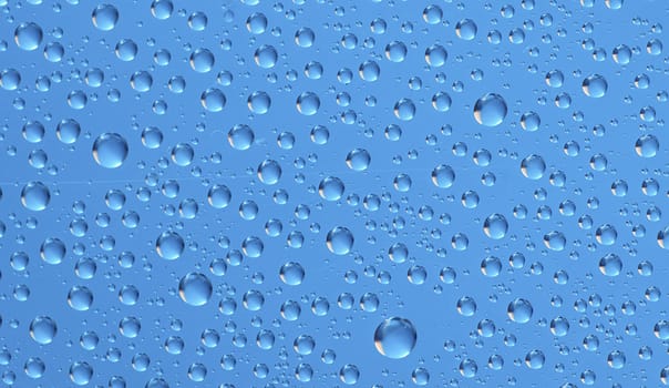 Water bubbles on the window for background