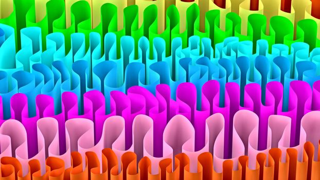 Colored abstract 3d pack paper as a background