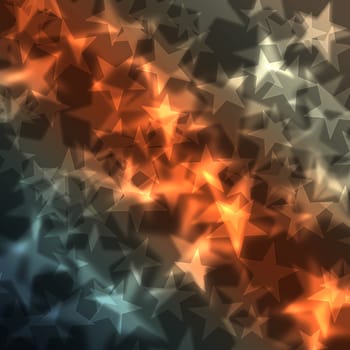 Shiny stars bokeh light background 