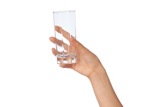 woman giving a glass with water to patient