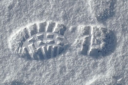 footstep in snow...........
