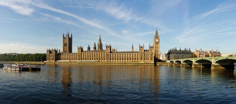 The House of Parliament and the Clock Tower in London, England, UK