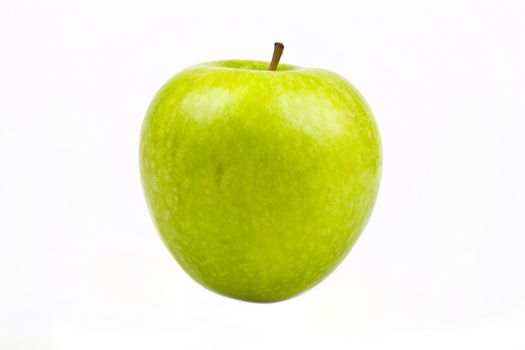 Green Apple on a white background.