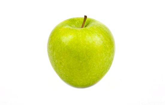 Green Apple on a white background.