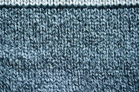 Knitted wool texture background of grey and black color.