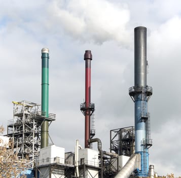 industrial chimneys in dutch industry