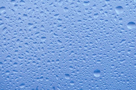 Water raindrops on the window after rain for background