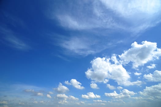 blue sky and clouds