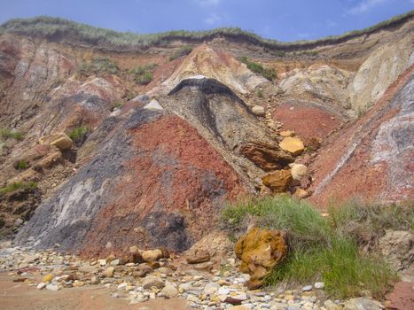 Clay cliffs of Aquinnah at Marthas Vineyard