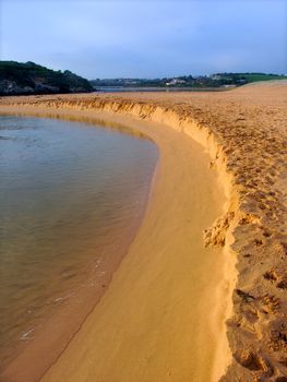 Hopkins River estuary in the town of Warrnambool - Victoria, Australia.