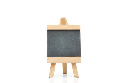 Clean chalkboard on a white background