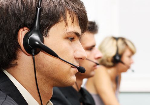 Customer service operators at work