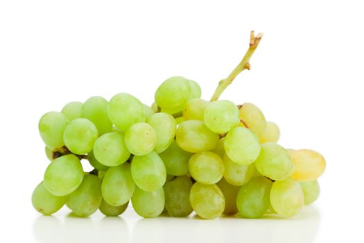 Grapes on a white background