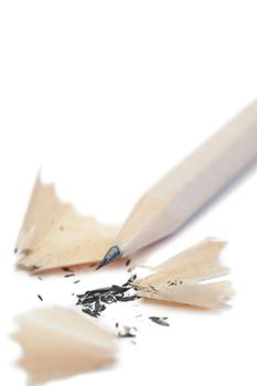 White pencil on a white background
