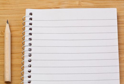 Notebook and pen on a desk