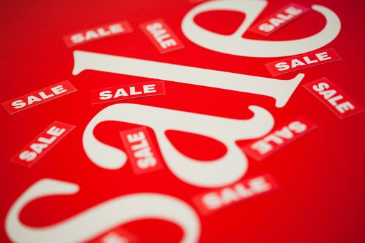 White tag sale in vector
