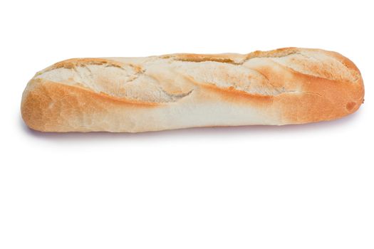 French bread isolated on a white background