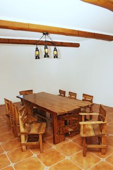 Hand-made large kitchen table