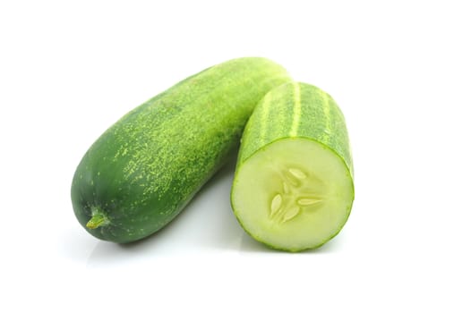 Cucumber isolated on white