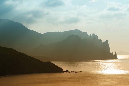 Sunrise over the sea, Crimea peninsula, Ukraine