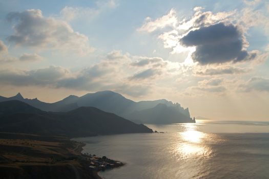 Sunrise over the sea, Crimea peninsula, Ukraine