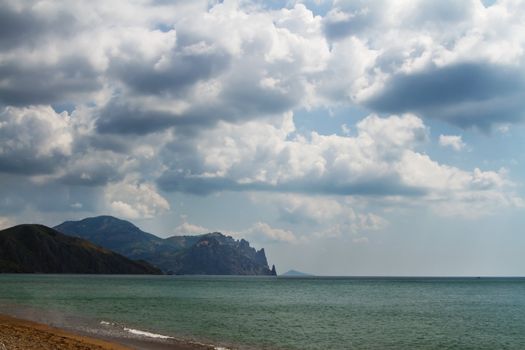 CLoudy sky over the sea, Crimea peninsula, Ukraine