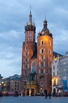 Krakow city in Poland, Central Europe