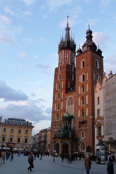 Krakow city in Poland, Central Europe