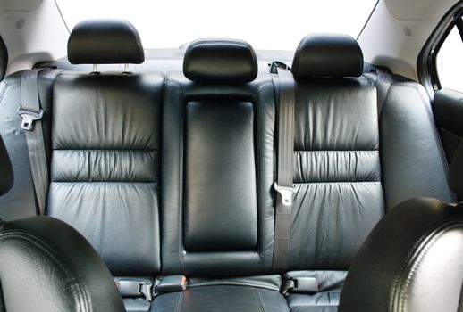 Back passenger seats in a modern car