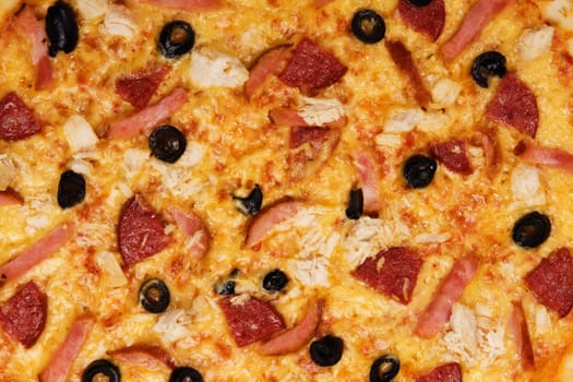 Closeup picture of pizza