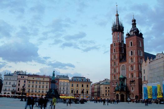 Krakow city in Poland, Central Europe