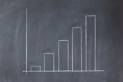 Simple diagram on a blackboard