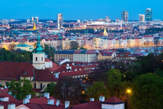 Twilight in Prague, Czech Republic