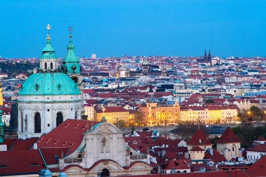 Twilight in Prague, Czech Republic