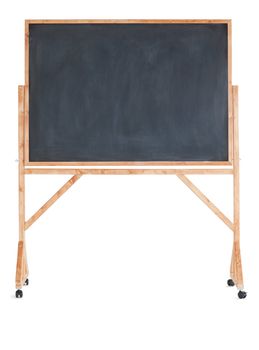 Black chalkboard on a white background