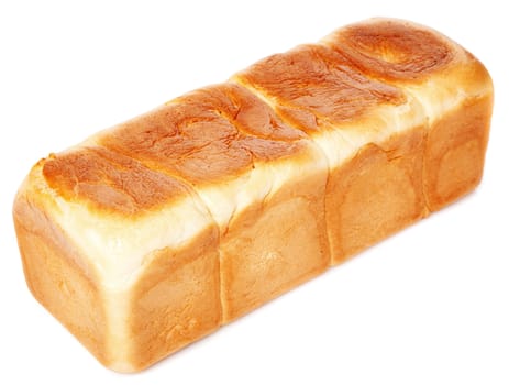 Bread loaf isolated on white background