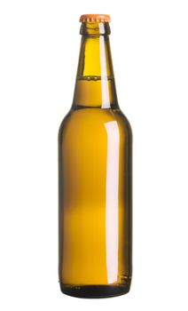 Beer bottle isolated on white background