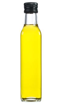 Bottle of olive oil, isolated on white background