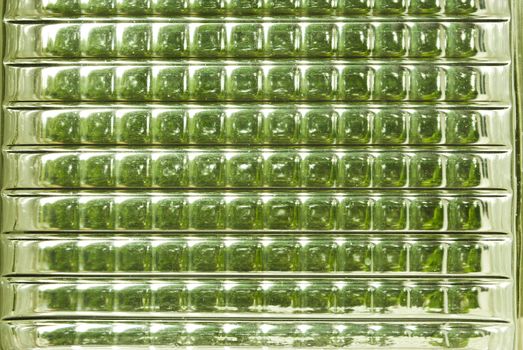Sunlight through the glass.
