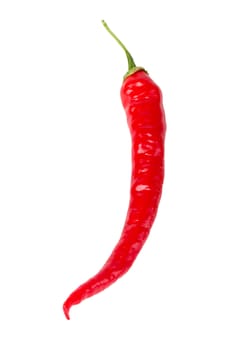 Red chili pepper isolated on white background