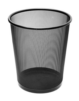 Trash can isolated on white background