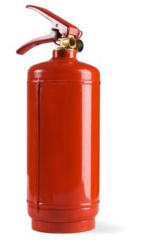 Fire extinguisher isolated on white background