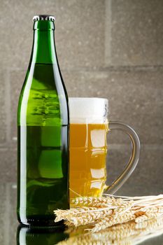 Beer still life, studio photo