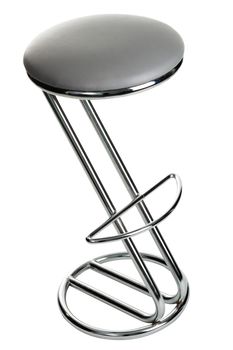 Modern bar chair isolated on white background.