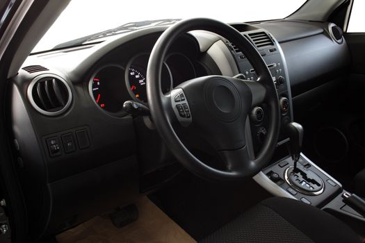Interior of a modern car